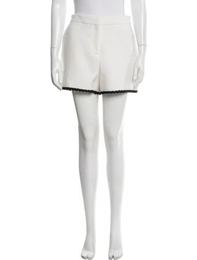 Pre-owned Maje Virgin Wool Mini Shorts In Neutrals