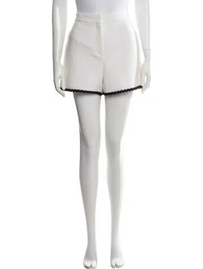 Pre-owned Maje Virgin Wool Mini Shorts W/ Tags In Neutrals