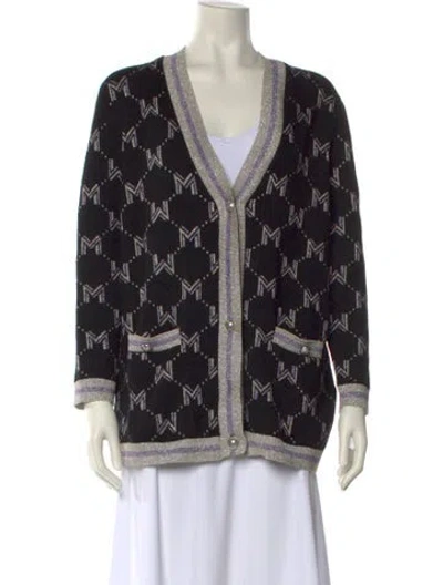 Pre-owned Maje Virgin Wool Printed Sweater In Multi