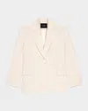 Maje Suit Jacket In Ecru
