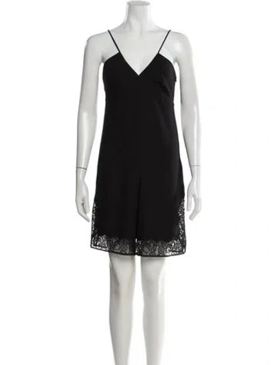 Pre-owned Maje V-neck Jumpsuit In Black