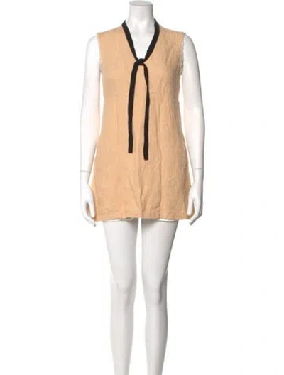 Pre-owned Maje V-neck Mini Dress
