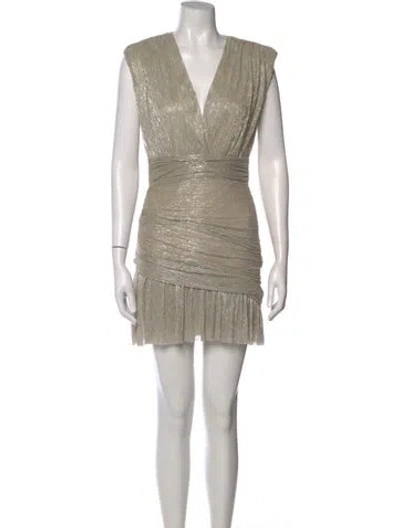 Pre-owned Maje V-neck Mini Dress