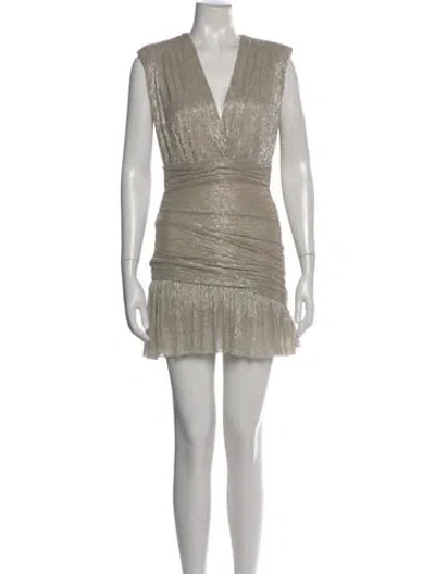 Pre-owned Maje V-neck Mini Dress
