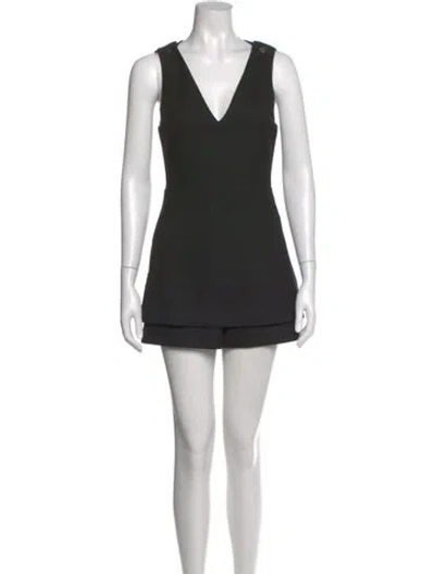Pre-owned Maje V-neck Mini Dress In Multi