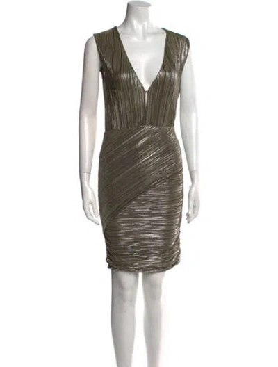 Pre-owned Maje V-neck Mini Dress W/ Tags