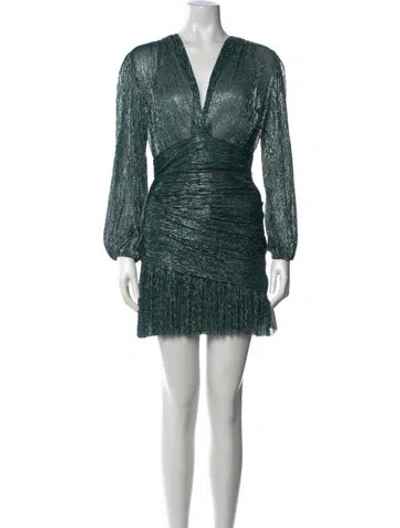 Pre-owned Maje V-neck Mini Dress W/ Tags