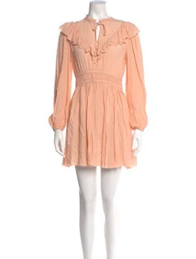 Pre-owned Maje V-neck Mini Dress W/ Tags In Pink