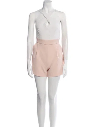 Pre-owned Maje V-neck Romper In Neutral