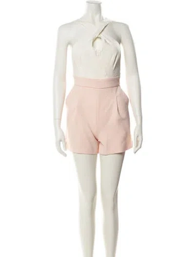 Pre-owned Maje V-neck Romper W/ Tags In Multi