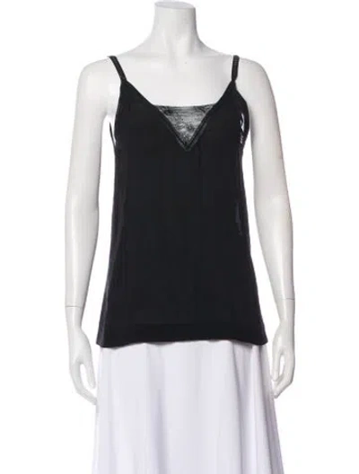 Pre-owned Maje V-neck Sleeveless Top In Gray