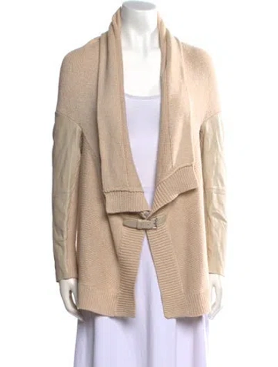 Pre-owned Maje V-neck Sweater In Brown