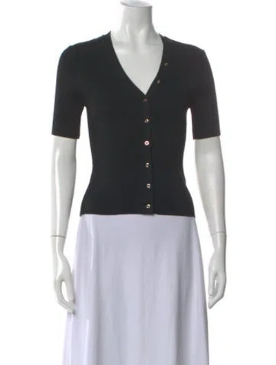 Pre-owned Maje V-neck Sweater In Gray