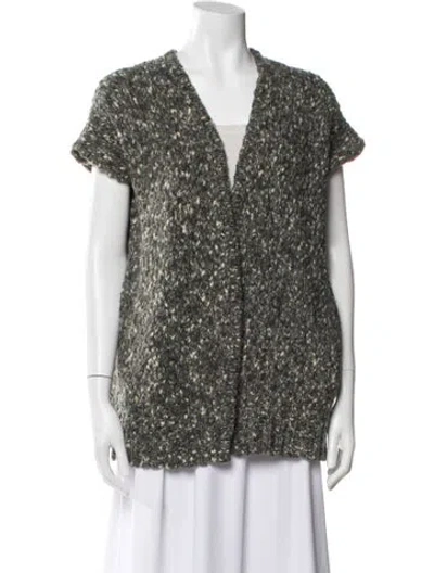 Pre-owned Maje V-neck Sweater In Multi