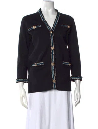Pre-owned Maje V-neck Sweater In Multi