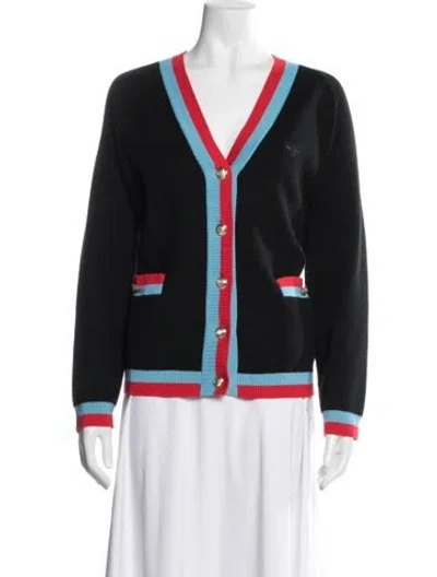 Pre-owned Maje V-neck Sweater In Multicolor