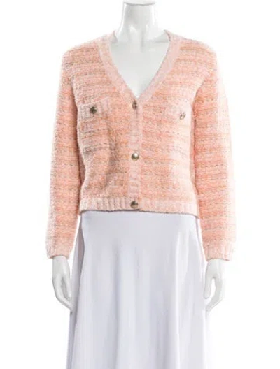 Pre-owned Maje V-neck Sweater In Orange