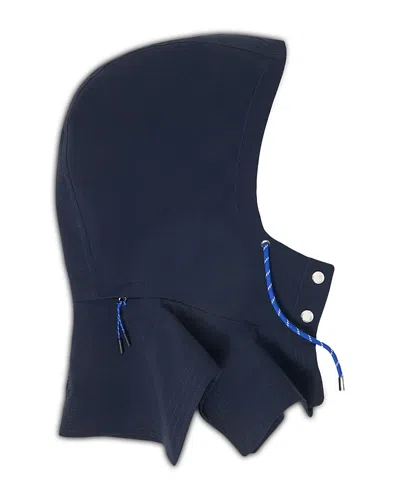Maje Waterproof Drawstring Hood In Blue