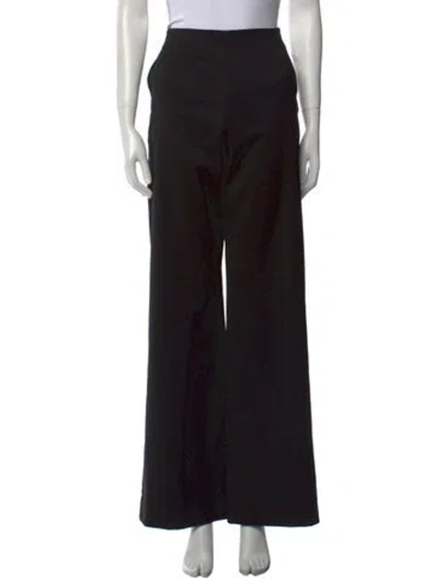Pre-owned Maje Wide Leg Pants In Black