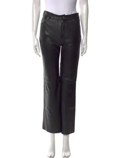 Pre-owned Maje Wide Leg Pants In Black