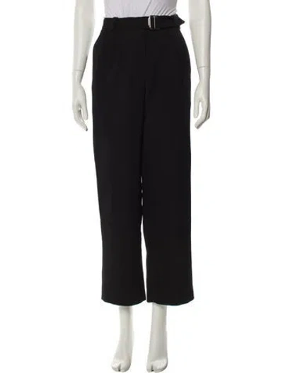 Pre-owned Maje Wide Leg Pants In Black