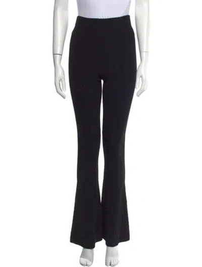 Pre-owned Maje Wide Leg Pants In Black