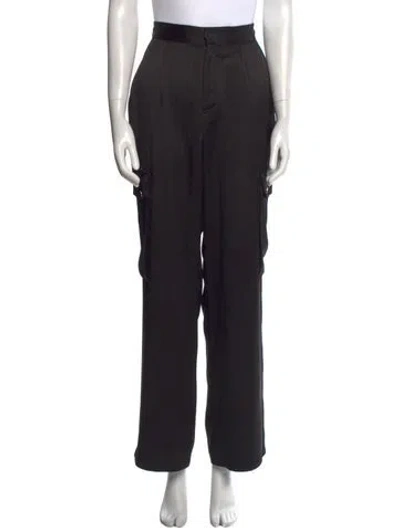Pre-owned Maje Wide Leg Pants In Black