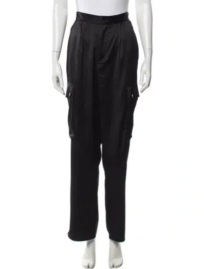 Pre-owned Maje Wide Leg Pants In Black