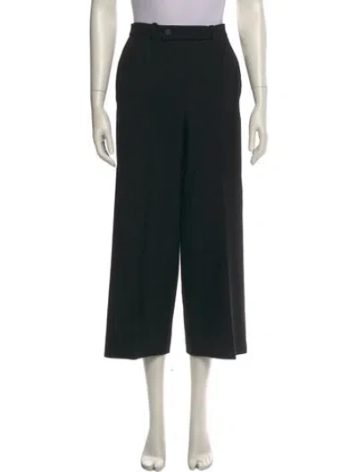 Pre-owned Maje Wide Leg Pants In Black