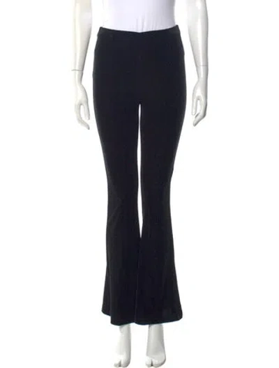 Pre-owned Maje Wide Leg Pants In Black