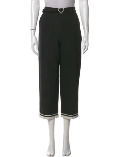 Pre-owned Maje Wide Leg Pants In Black