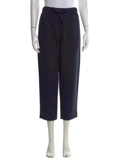 Pre-owned Maje Wide Leg Pants In Black