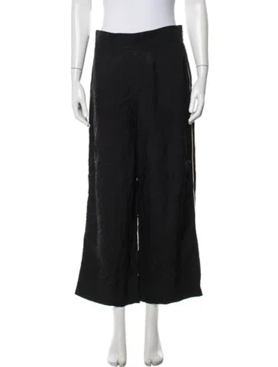Pre-owned Maje Wide Leg Pants In Black