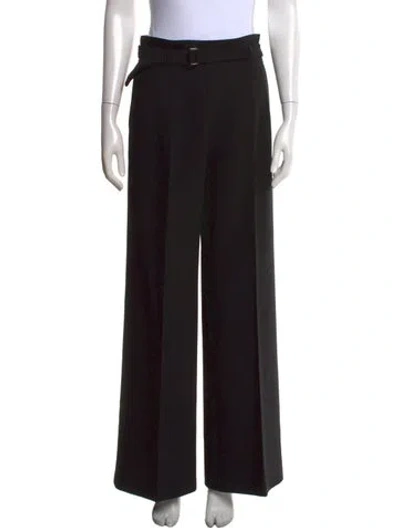 Pre-owned Maje Wide Leg Pants In Black