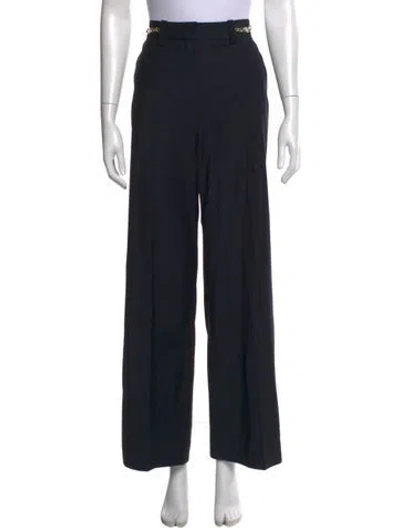 Pre-owned Maje Wide Leg Pants In Black