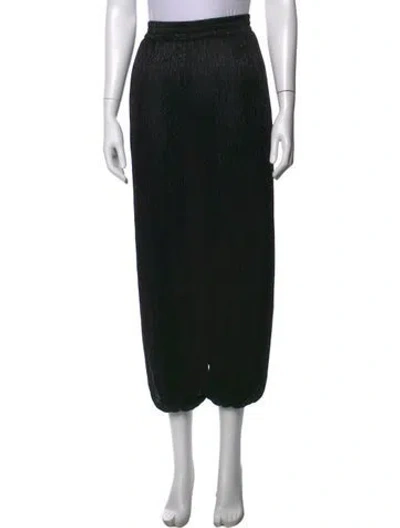 Pre-owned Maje Wide Leg Pants In Black
