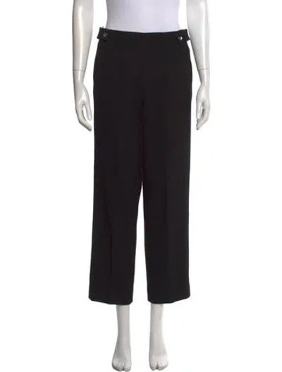 Pre-owned Maje Wide Leg Pants In Black