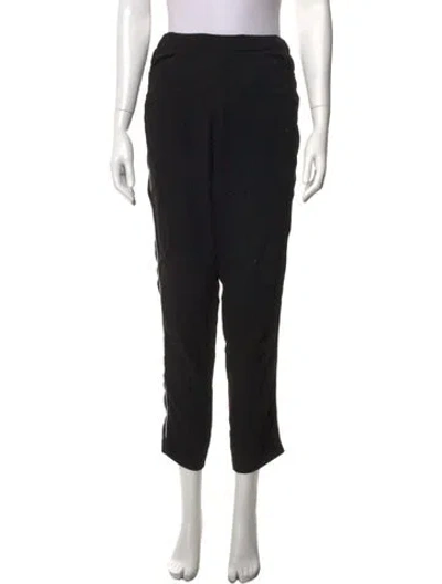 Pre-owned Maje Wide Leg Pants In Black