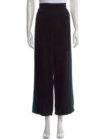 Pre-owned Maje Wide Leg Pants In Black