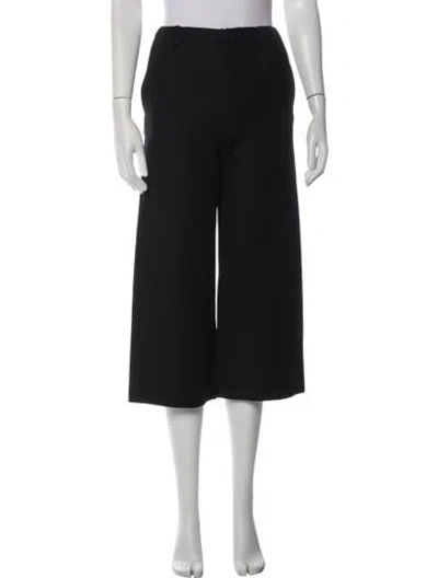 Pre-owned Maje Wide Leg Pants In Black
