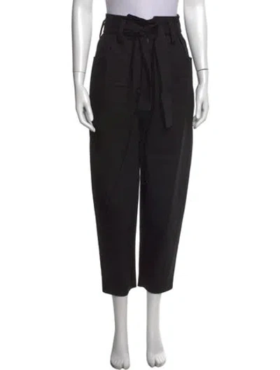 Pre-owned Maje Wide Leg Pants In Black