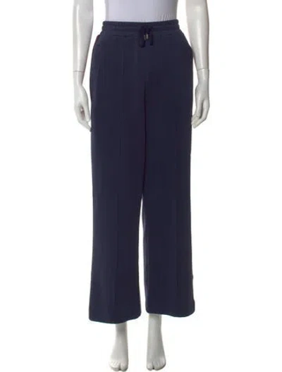 Pre-owned Maje Wide Leg Pants In Blue