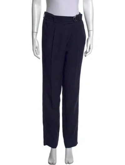 Pre-owned Maje Wide Leg Pants In Blue