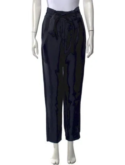 Pre-owned Maje Wide Leg Pants In Blue