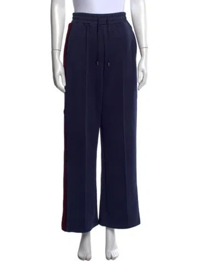 Pre-owned Maje Wide Leg Pants In Blue