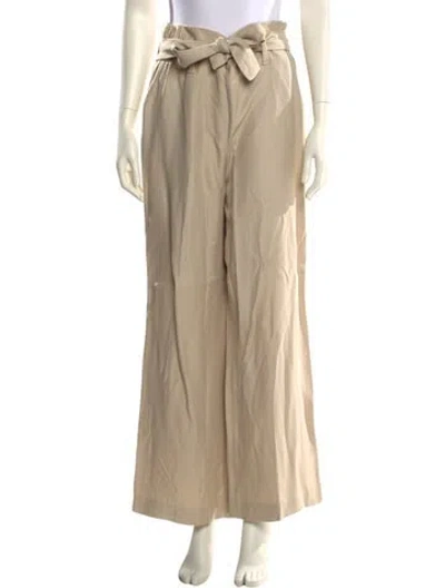 Pre-owned Maje Wide Leg Pants In Brown