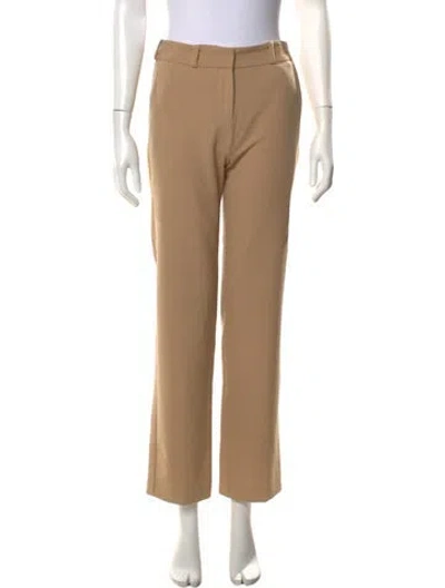 Pre-owned Maje Wide Leg Pants In Brown