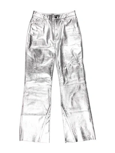Pre-owned Maje Wide Leg Pants In Gray