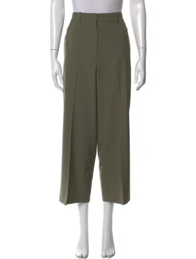 Pre-owned Maje Wide Leg Pants In Green