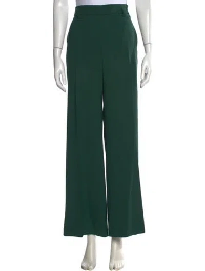 Pre-owned Maje Wide Leg Pants In Green